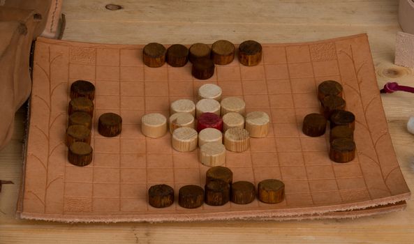 Viking Board Game on table