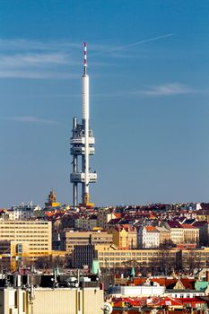 Zizkov Television Tower in Prague - Czech Republic