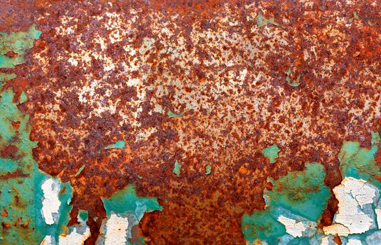 Dirty surface old rust wall / Grunge brushed metal texture abstract industrial background