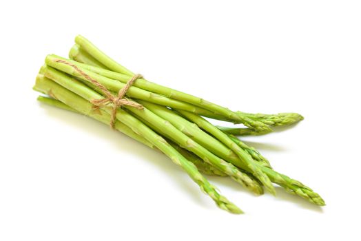 Asparagus isolated on white background / Fresh green asparagus