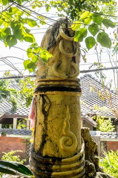 Gold sculpture of phallus Close up on Koh Samui island, Thailand