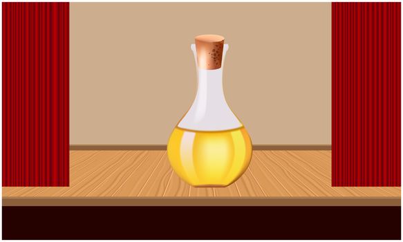 mock illustration of glass jar placed on the table