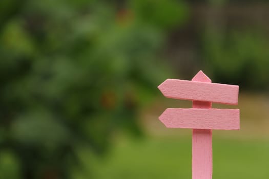 Rustic Signboard in Rural  Outdoor Area