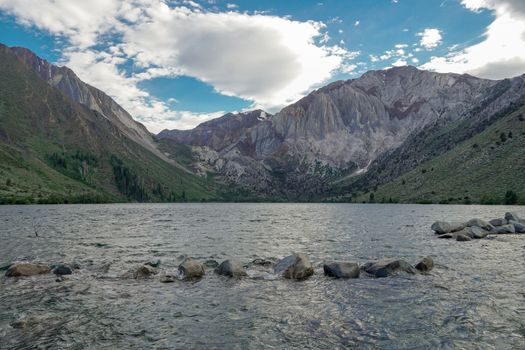 Convict Lake in the Eastern Sierra Nevada mountains, California, Mono County, California, USA. Mountain Lake at summer.