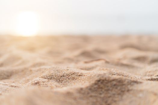 Brown sand texture background from fine sand with natural line wave on it.