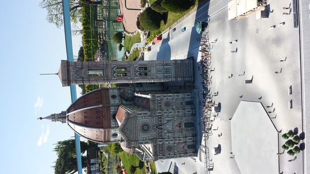 Rimini, Italy - July 12, 2019 - Theme park Italy in Miniature (Italia in Miniatura) in Rimini, Italy - Reproduction of famous attractions in a small scale