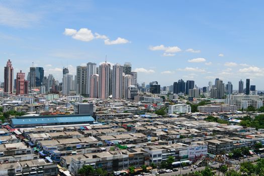 Bangkok, Thailand - September 7, 2015 : Daytime of Bangkok city. Bangkok is the capital and the most populous city of Thailand.