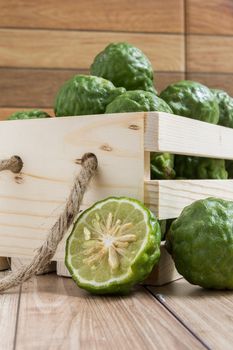 Bergamots put together in a wood box.