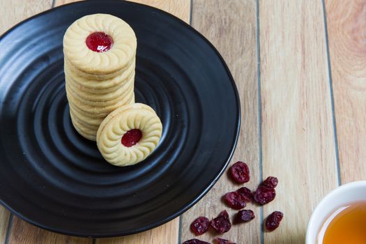 Cranberry filled cookies for tea break during a meeting.