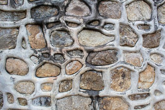 Surface of stone wall with cement, Modern style design of wall.