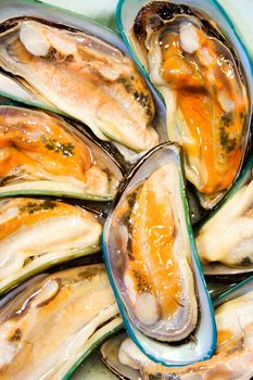 Mussel in the market Background