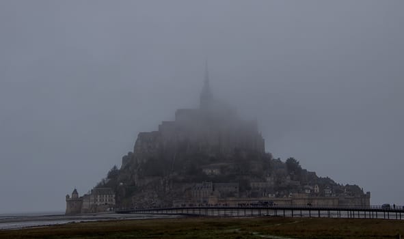 Mont Saint Michel in winter