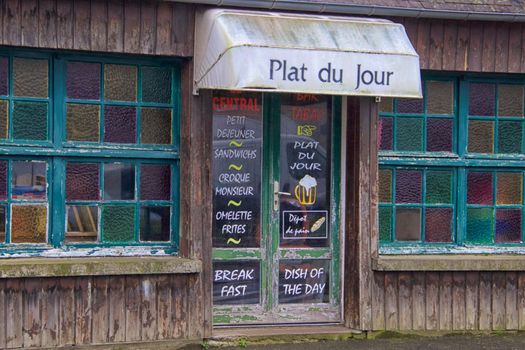 Old restaurant in a Normandy village