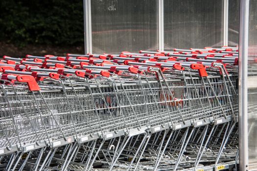 Shopping cart at the supermarket