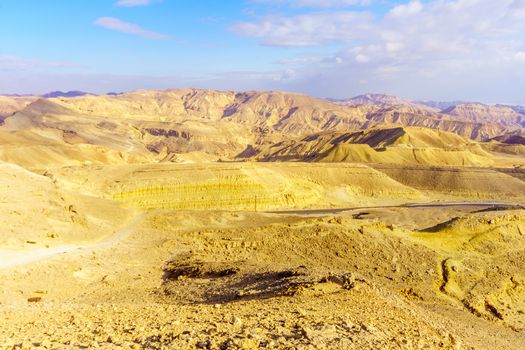Desert landscape from Mount Yoash, Eilat Mountains, southern Israel