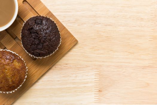 Freshly made cupcake for coffee break.