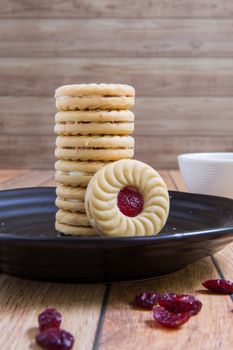 Cranberry filled cookies for tea break during a meeting.
