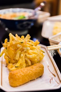 Hot fried vegetable with tofu rice.