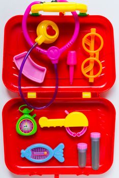 Colorful and vivid medical equipment toy for children.