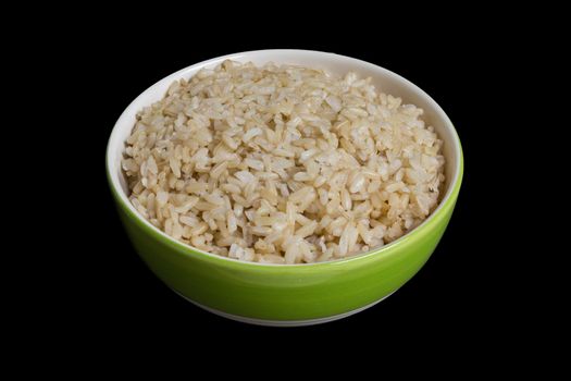 Cooked Jasmine Brown Rice in Bowl