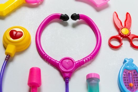 Colorful and vivid medical equipment toy for children.