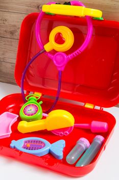 Colorful and vivid medical equipment toy for children.