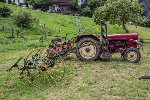 Tractors in the field