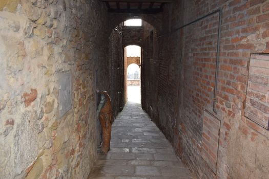 Colle Val D'Elsa - Streets in the old town of the beautiful medieval town in Tuscany (Italy) near to Siena