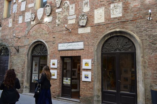 Colle Val D'Elsa - Streets in the old town of the beautiful medieval town in Tuscany (Italy) near to Siena