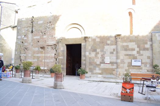 Colle Val D'Elsa - Streets in the old town of the beautiful medieval town in Tuscany (Italy) near to Siena