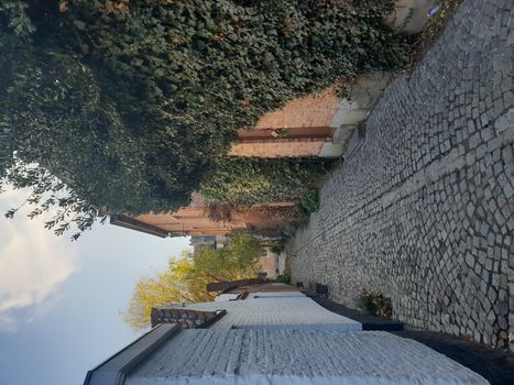 Mechelen, Flanders, Belgium - December 13, 2018: The Mechelen beguinage in the historical city center in Mechelen (Malines)