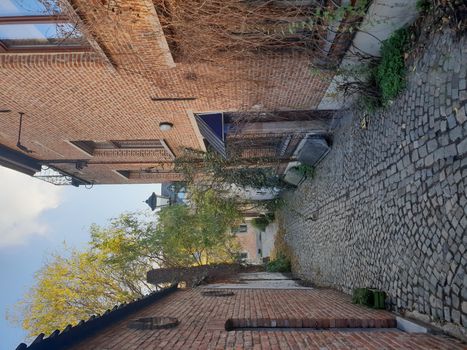 Mechelen, Flanders, Belgium - December 13, 2018: The Mechelen beguinage in the historical city center in Mechelen (Malines)