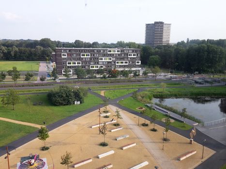 View of Ede-Wageningen, beautiful city in the Netherlands with an important university campus