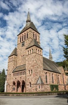 Christian natural stone church in Kirchhundem