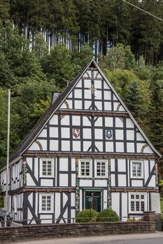 historic half-timbered houses in the Sauerland