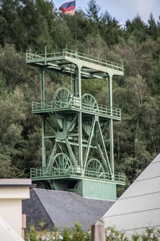 steel mining tower Sicily shaft in the Sauerland