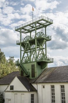 steel mining tower Sicily shaft in the Sauerland