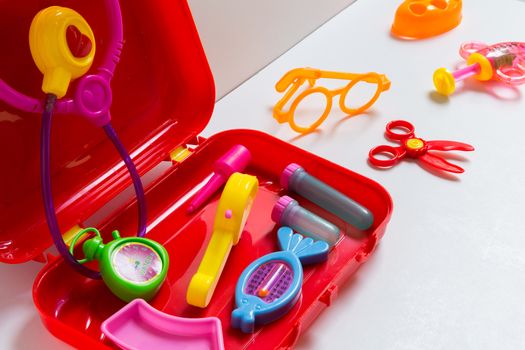 Colorful and vivid medical equipment toy for children.
