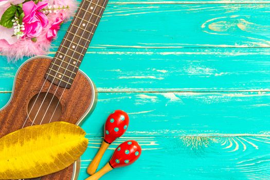 Ukulele is a Hawaiian Style String Music Instrument.