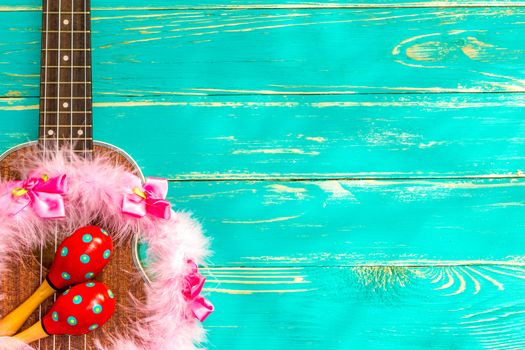 Ukulele is a Hawaiian Style String Music Instrument.