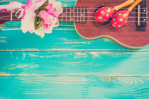 Ukulele is a Hawaiian Style String Music Instrument.