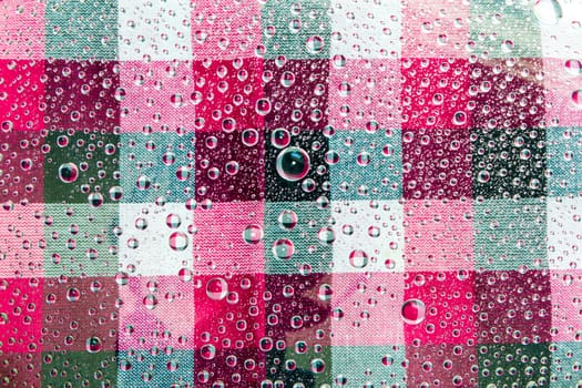 Water drop, droplet, raindrop of colorful pattern background