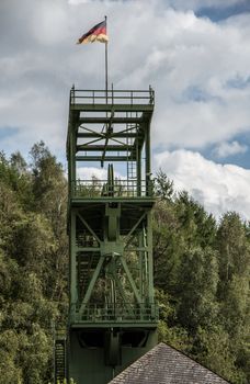 steel mining tower Sicily shaft in the Sauerland