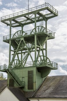 steel mining tower Sicily shaft in the Sauerland