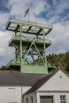 steel mining tower Sicily shaft in the Sauerland