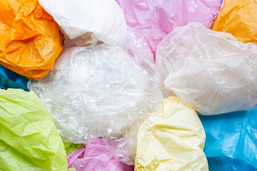 Colorful plastic bags