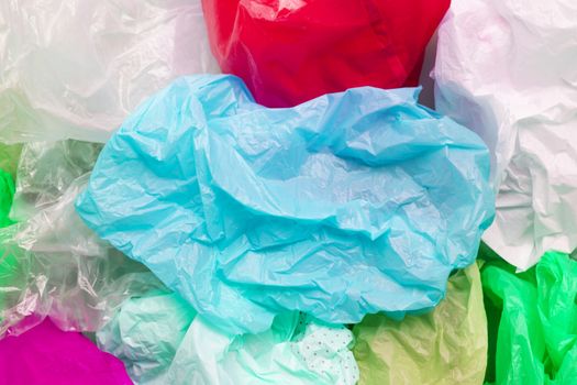 Colorful plastic bags