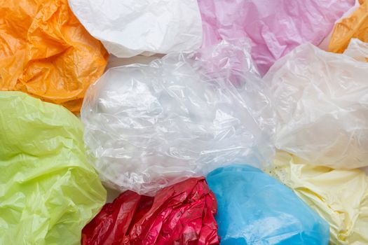 Colorful plastic bags