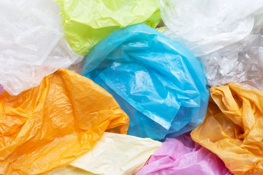 Colorful plastic bags