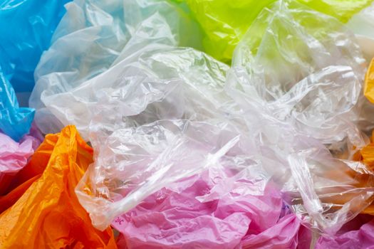 Colorful plastic bags